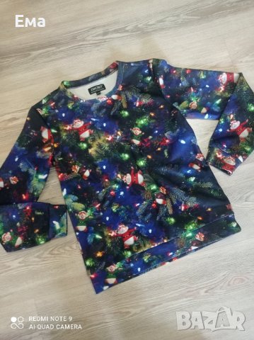 Коледна блуза , снимка 2 - Детски Блузи и туники - 43195446