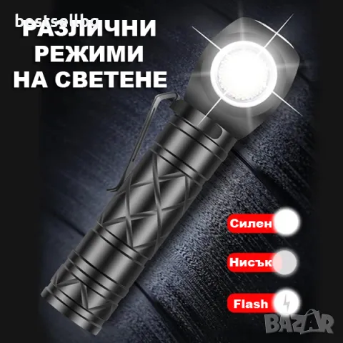 Акумулаторен лед челник за глава риболов професионален зареждащ се мощен фенер за бягане , снимка 5 - Къмпинг осветление - 48416597