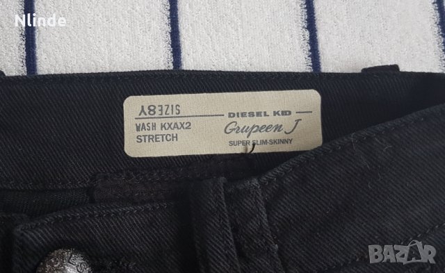 Детски дънки,черни, на DIESEL, 8 год., снимка 5 - Детски панталони и дънки - 35577500