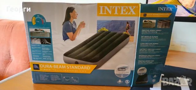 Надуваем матрак Intex - единичен