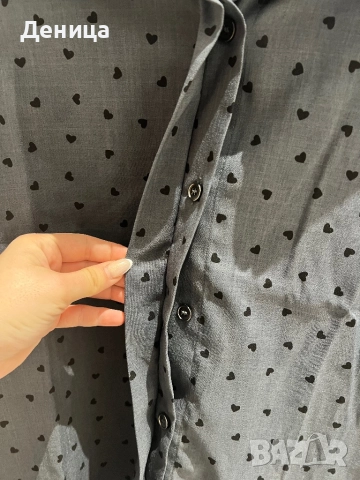 Риза овърсайз сива, снимка 7 - Ризи - 52165247