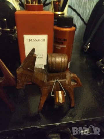 Ръчно изработени лот дървени магаренца от Израел, снимка 6 - Статуетки - 43025058