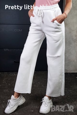 Бяло спортно Долнище , снимка 1