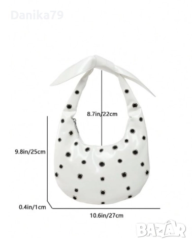 Бяла дамска чанта, снимка 4 - Чанти - 52330298