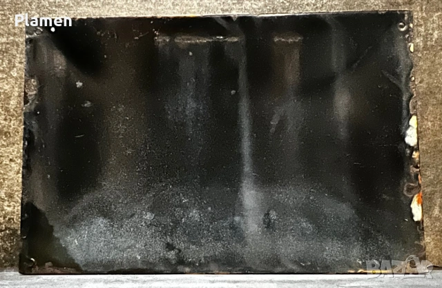 АВТЕНТИЧНА ЕМАЙЛИРАНА ТАБЕЛА ТАБЕЛКА ОТ СОЦА СТОЙ ОПАСНО, снимка 2 - Антикварни и старинни предмети - 53089691