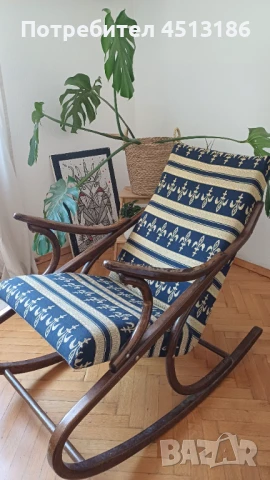 Елегантен люлеещ стол, снимка 1