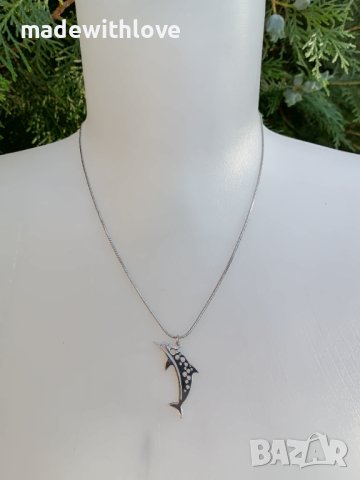 Колие сребристо , снимка 7 - Колиета, медальони, синджири - 43245805