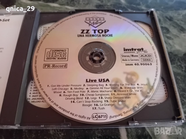 ZZ TOP - Live in USA, снимка 3 - CD дискове - 50617083
