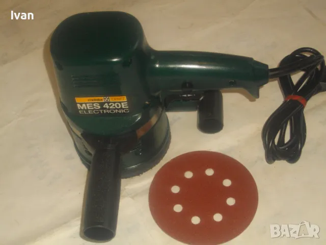 Оригинален немски 2004г. КРЪГЪЛ ЕКСЦЕНТЪР ВИБРОШЛАЙФ 420 вата Професионален MEISTER CRAFT ОТЛИЧЕН, снимка 18 - Други инструменти - 47967122