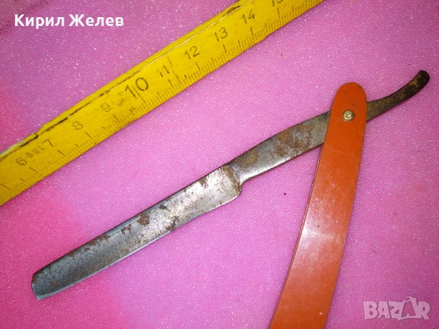 Старинен РЯДЪК с ЩЕМПЕЛ на ОСТРИЕТО - ERN 1166 - КОЛЕКЦИОНЕРСКИ БРЪСНАЧ 43171, снимка 11 - Антикварни и старинни предмети - 44010373