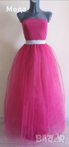 Дълга пола- пачка ПО ВАШИ РАЗМЕРИ от 4 пласта кристален тюл #пачка #тутъ, снимка 4 - Поли - 32780265