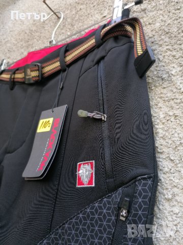 Продавам нов красив дамски черен зимен софт шел панталон влагоустойчив и ветроустойчив Black Yak , снимка 14 - Панталони - 42990113