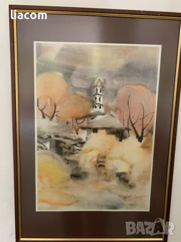 САВА ЦОНОВСКИ - акварел, снимка 2 - Картини - 50141650