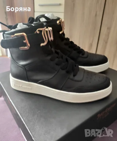 НАМАЛЕНИ - Juicy Couture - Нови високи кецове от естествена кожа, снимка 15 - Кецове - 40312508