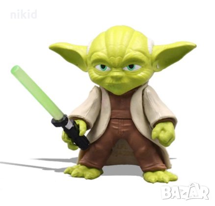 Йода Yoda Star Wars Междузвездни войни фигурка играчка пластмасова, снимка 2 - Фигурки - 32856521
