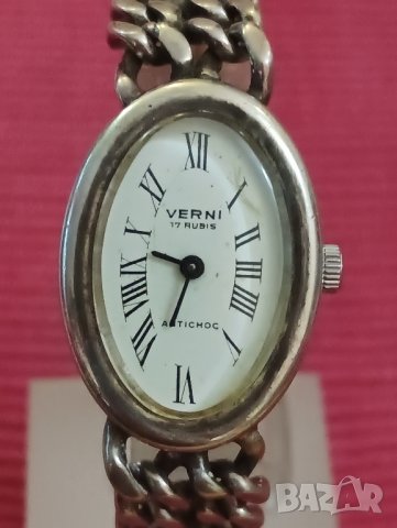 Дамски часовник VERNI, Швейцария, сребро 900 проба. , снимка 4 - Дамски - 43731891