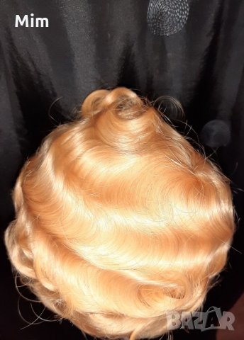 Руса къдрева перука , снимка 4 - Аксесоари за коса - 33522128