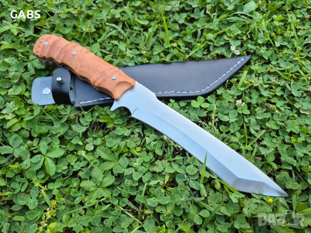 Голям ловен нож FOX в дървена подаръчна кутия, снимка 4 - Ножове - 50466119