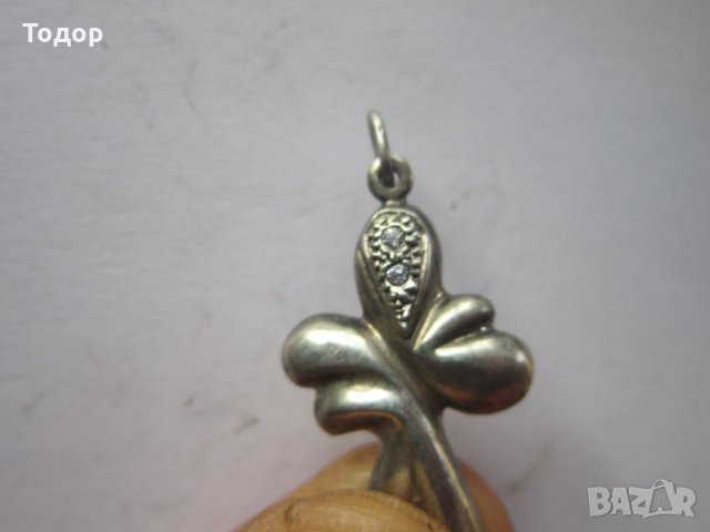 Стар сребърен кръст с камъни , снимка 4 - Други - 26686277