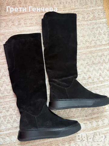 Дамски ботуши GABINA номер 39 естествен велур