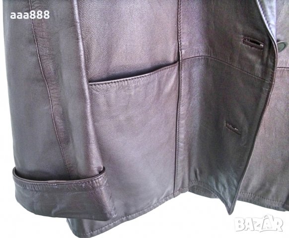 Дамско яке с ревери естествена кожа, снимка 6 - Якета - 34622627