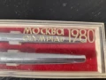 Винтидж руски комплект писалка и химикалка Олимпиада Москва 1980, снимка 3