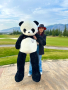 НАМАЛЕНИЕ! Гигантска плюшена панда 180 см и 100 см, снимка 1