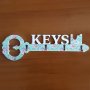Декоративна закачалка за ключове с форма на голям ключ и надпис KEYS