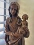 Дървена скулптура на Дева Мария с Младенеца Иисус - ПРОМО, снимка 2