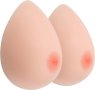 IVITA Силиконови форми за гърди, Подложки за сутиен (D, бял), снимка 1 - Други - 43971487