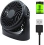 Нов Преносим вентилатор за дом, офис, пътуване къмпинг USB Акумулаторна батерия, снимка 1 - Други стоки за дома - 40334927