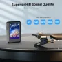 128GB MP3 плейър Bluetooth 5.2 с 2.4" пълен сензорен екран, преносим музикален плейър с високоговори, снимка 9