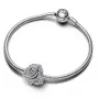 Pandora Sparkling Rose in Bloom Oversized Charm, снимка 2