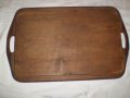 Стар Дървен Поднос За Сервиране Пирография, снимка 5