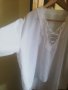 Бяла дълга  асиметрична туника -риза, снимка 6