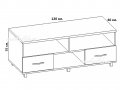 Тв шкаф 120см. с 2 чекмеджета(код-3074), снимка 3