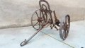 отличен възрожденски колесар, теглич за рало плуг, снимка 2