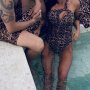 Нов цял леопардов тигров бански костюм , снимка 13