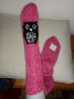 Ръчно плетени дамски чорапи с картинка, снимка 1 - Дамски чорапи - 38589929
