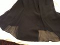 Дамска черна пола с полупрозрачни плохи , снимка 2