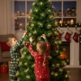 Коледна елха с вградени светлини - магията на Коледа - 150см, снимка 5