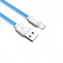 Кабел Type C към USB за LDNIO XS-07C SS0001122 1m Син Samsung Huawei Преходник TypeC to USB M/M, снимка 1 - USB кабели - 32286045