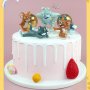 Том и Джери Спайк пластмасови фигурки играчки за игра и украса на торта пластмасова фигурка, снимка 6