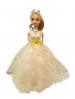 Кукла Ahelos, Принцеса, Прасковена рокля, Без кутия, 30 см., снимка 1 - Кукли - 38450732
