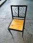 Масивен стол от метал - дърво за вашия дом, заведение или градина!! , снимка 1 - Столове - 33280611