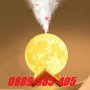 3D Арома дифузер овлажнител LED Нощна лампа Луна йонизатор на въздуха, снимка 3
