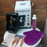 Професионален комплект MINE за тен със спрей  Bronze Babe внос САЩ, снимка 2 - Козметични уреди - 35117689