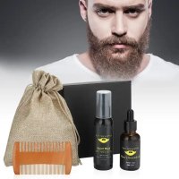 Комплект за грижа за брада, растеж на брадата, снимка 1 - Мъжка козметика - 43020345