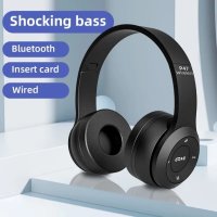 Безжични Bluetooth Слушалки с FM радио, MP3 player, Micro SD вход и микрофон, снимка 6 - Bluetooth слушалки - 43429870