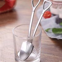 КОМПЛЕКТ 4 БРОЯ ЛЪЖИЧКИ С ФОРМА НА ЛОПАТА 4PCS SHOVEL SHAPED SPOON, снимка 3 - Прибори за хранене, готвене и сервиране - 42982476